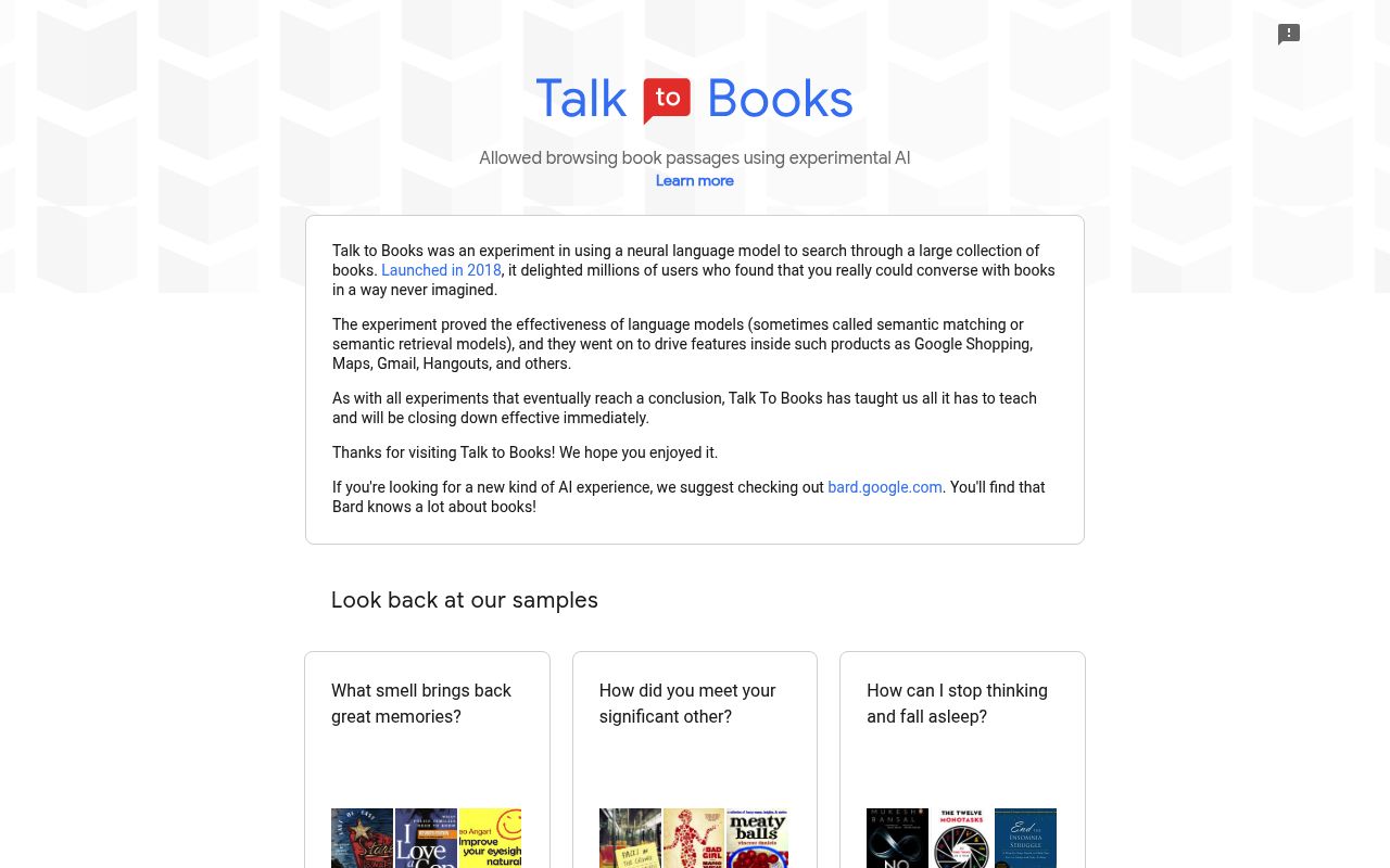 Image of Talk to Books