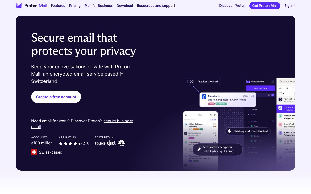 Image of ProtonMail - Secure Email Service
