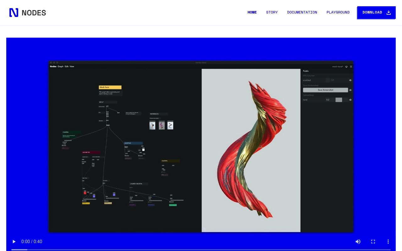 Image of Nodes – a new way to create with code