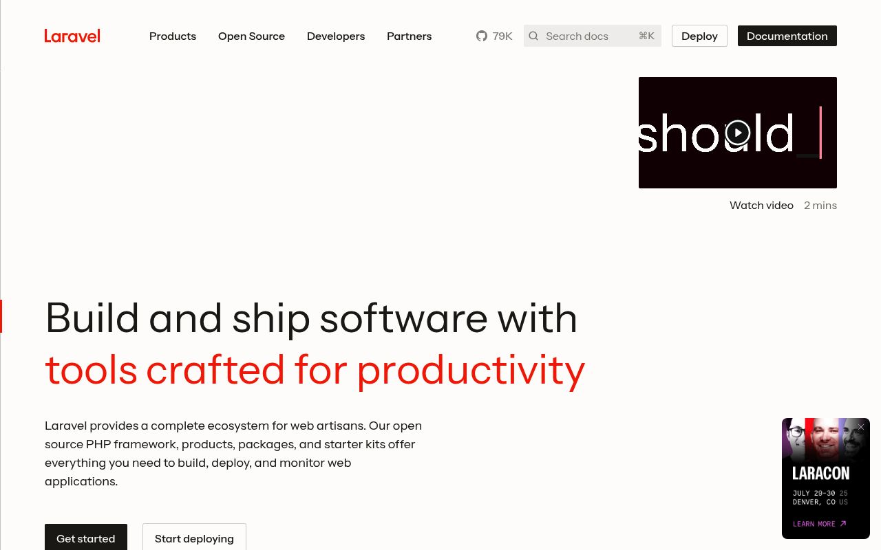 Image of Laravel - The PHP Framework For Web Artisans