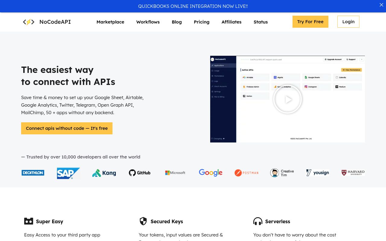 Image of NoCodeAPI