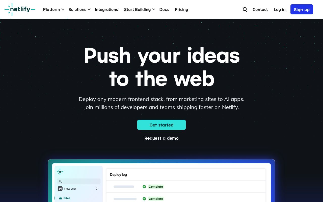 Image of Netlify: Develop & deploy the best web experiences in record time