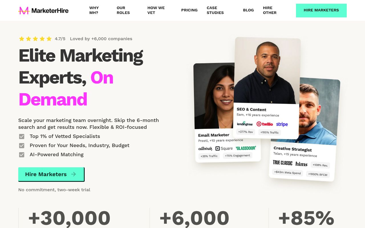 Image of MarketerHire: Top 5% Marketing Experts