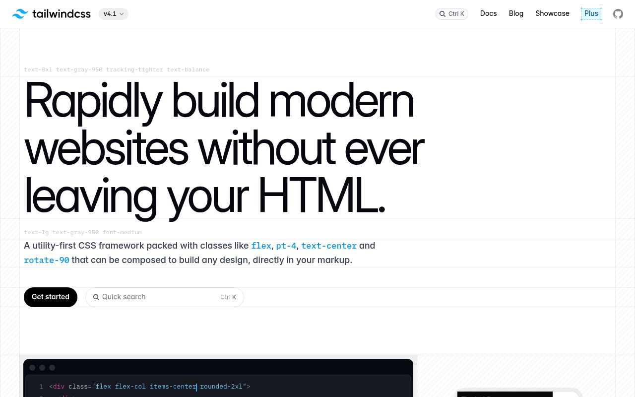 Image of Tailwind CSS - A Utility-First CSS Framework for Rapid UI Development