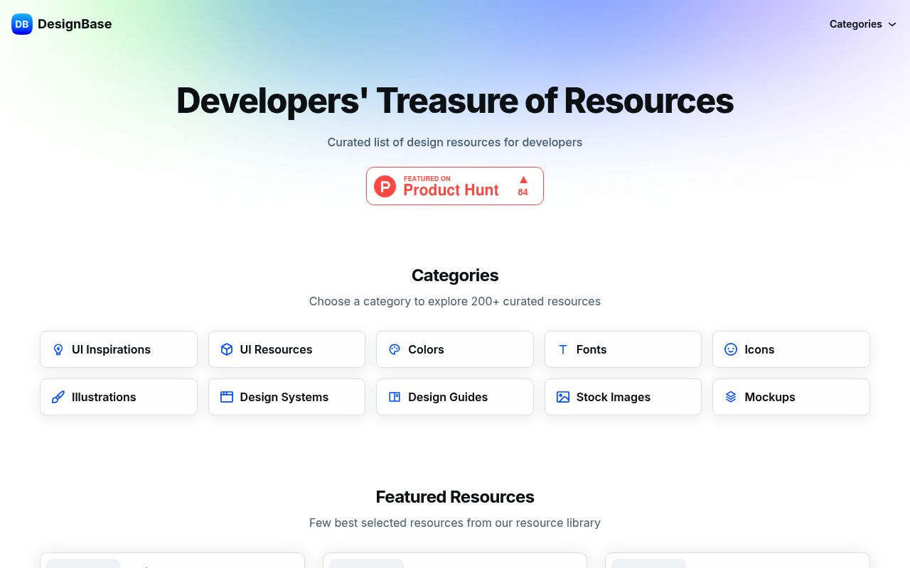 Image of DesignBase - Developers' Treasure of Resources