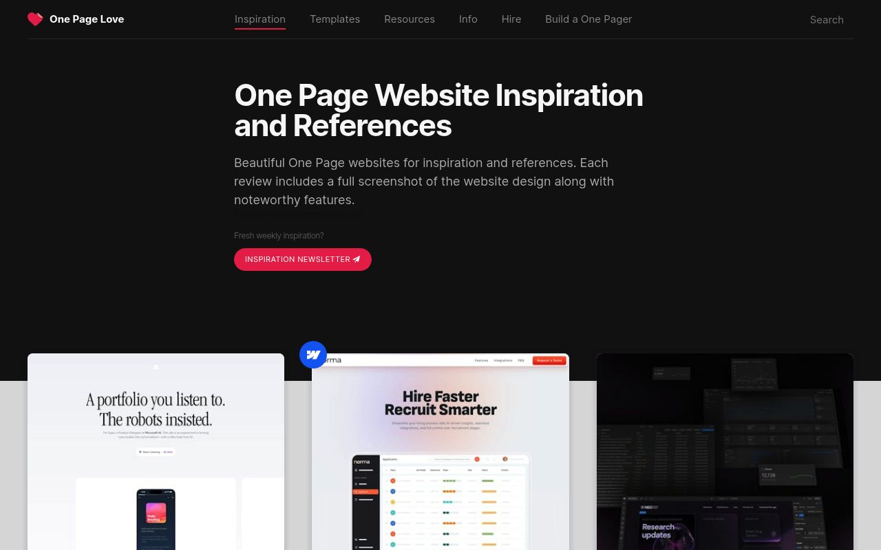 Image of Inspiration - One Page Love