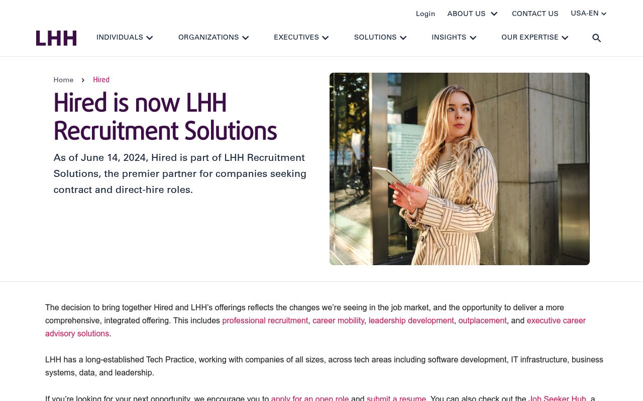 Image of Hired - Job Search Marketplace. Job Hunting Simplified!