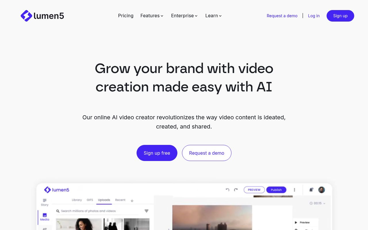 Image of Lumen5 - Video Maker | Create Videos Online in Minutes