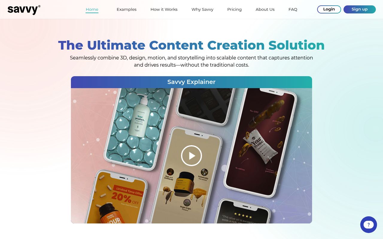 Image of Savvy | 3D Content Creation Platform for Brands