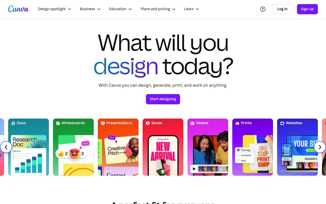 Image of Canva: Free Online Graphic Design and Video Editing Software