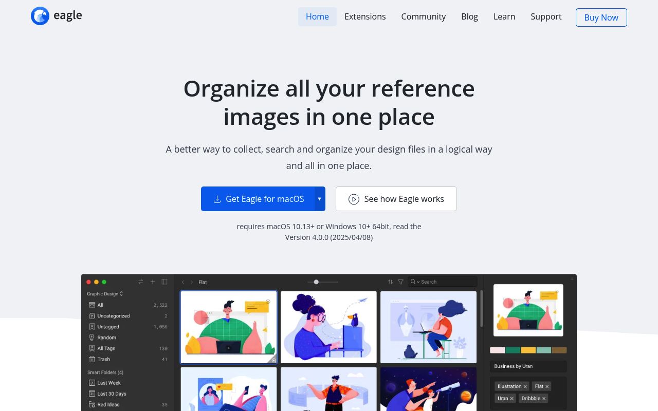 Image of Eagle - Organize all your reference images in one place
