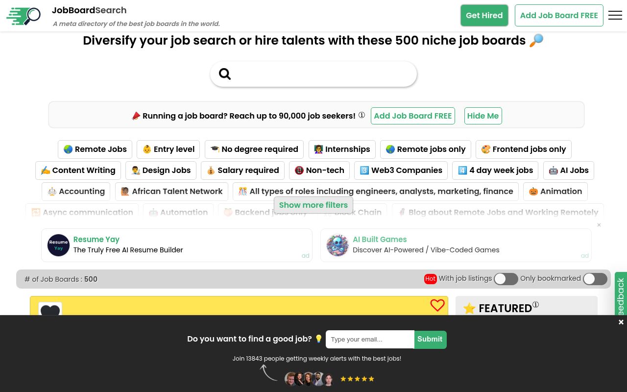 Image of Job Board Search