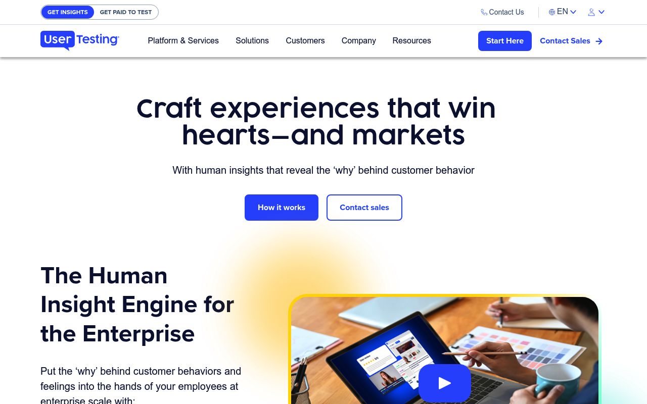 Image of UserTesting: Empower your team with customer insights