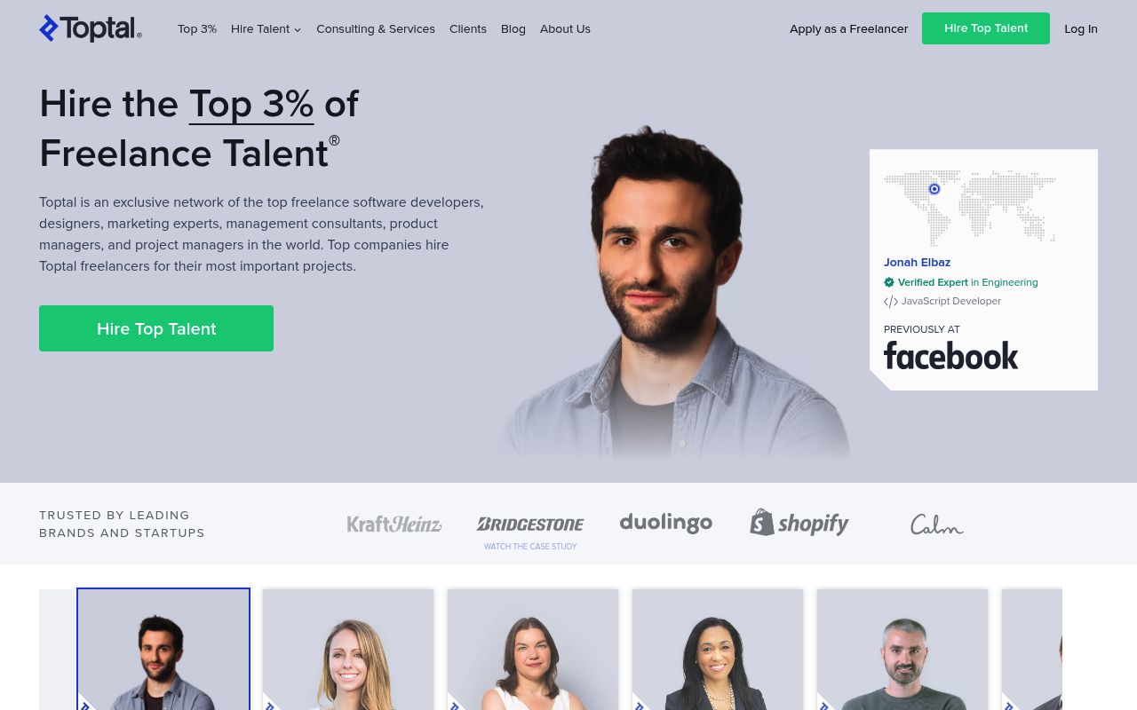 Image of Toptal - Hire Freelance Talent from the Top 3%