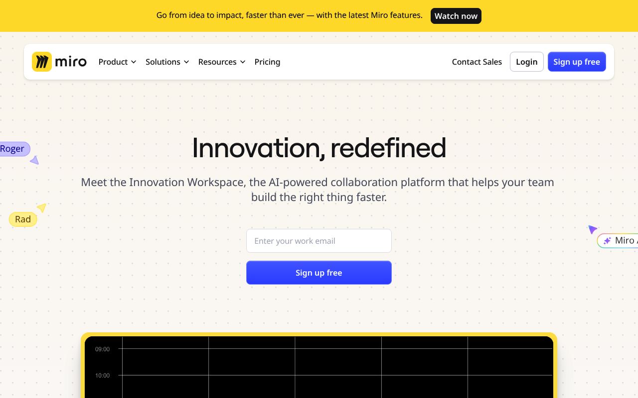 Image of Miro | Online Whiteboard for Visual Collaboration