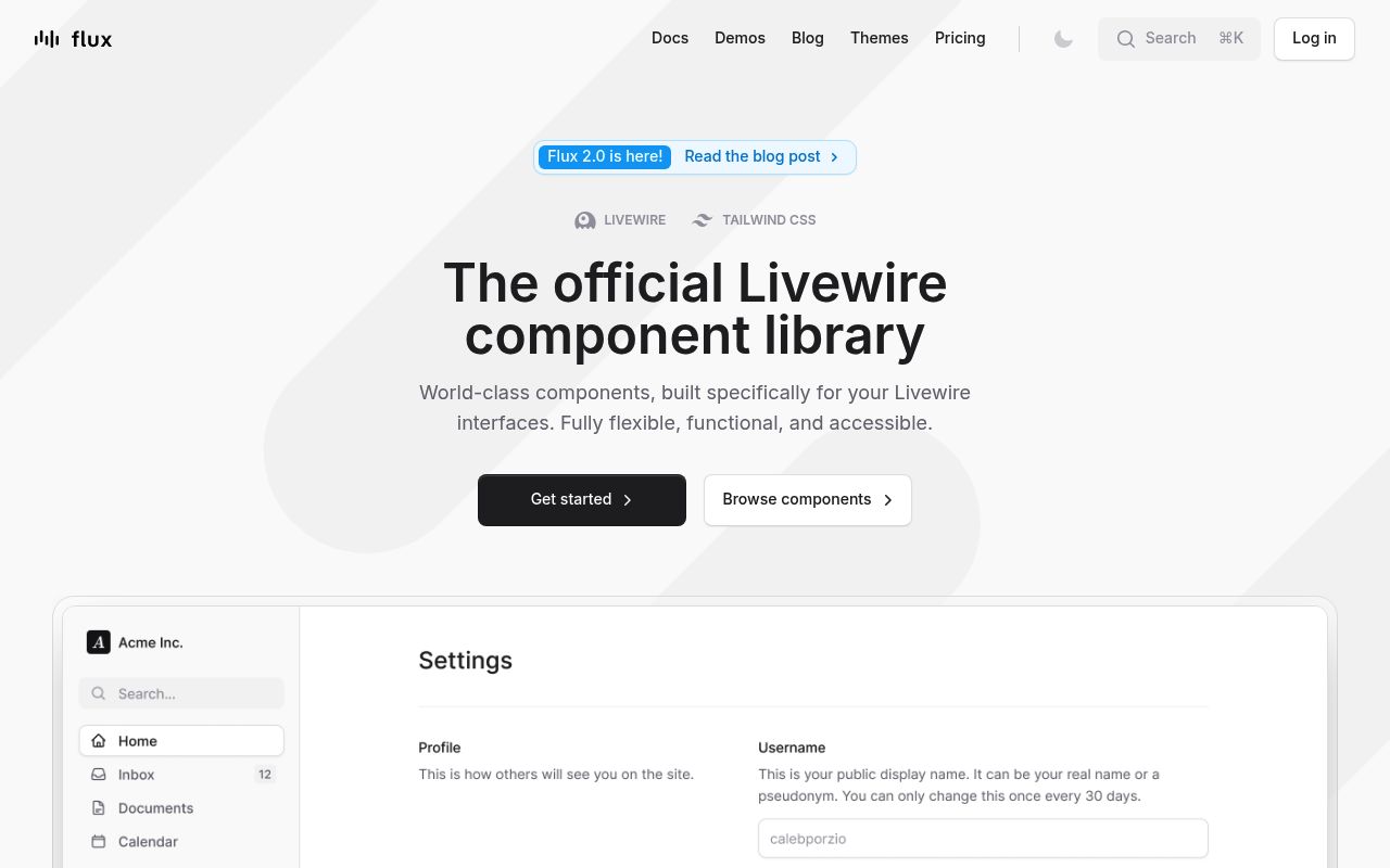 Image of Flux · Livewire UI kit