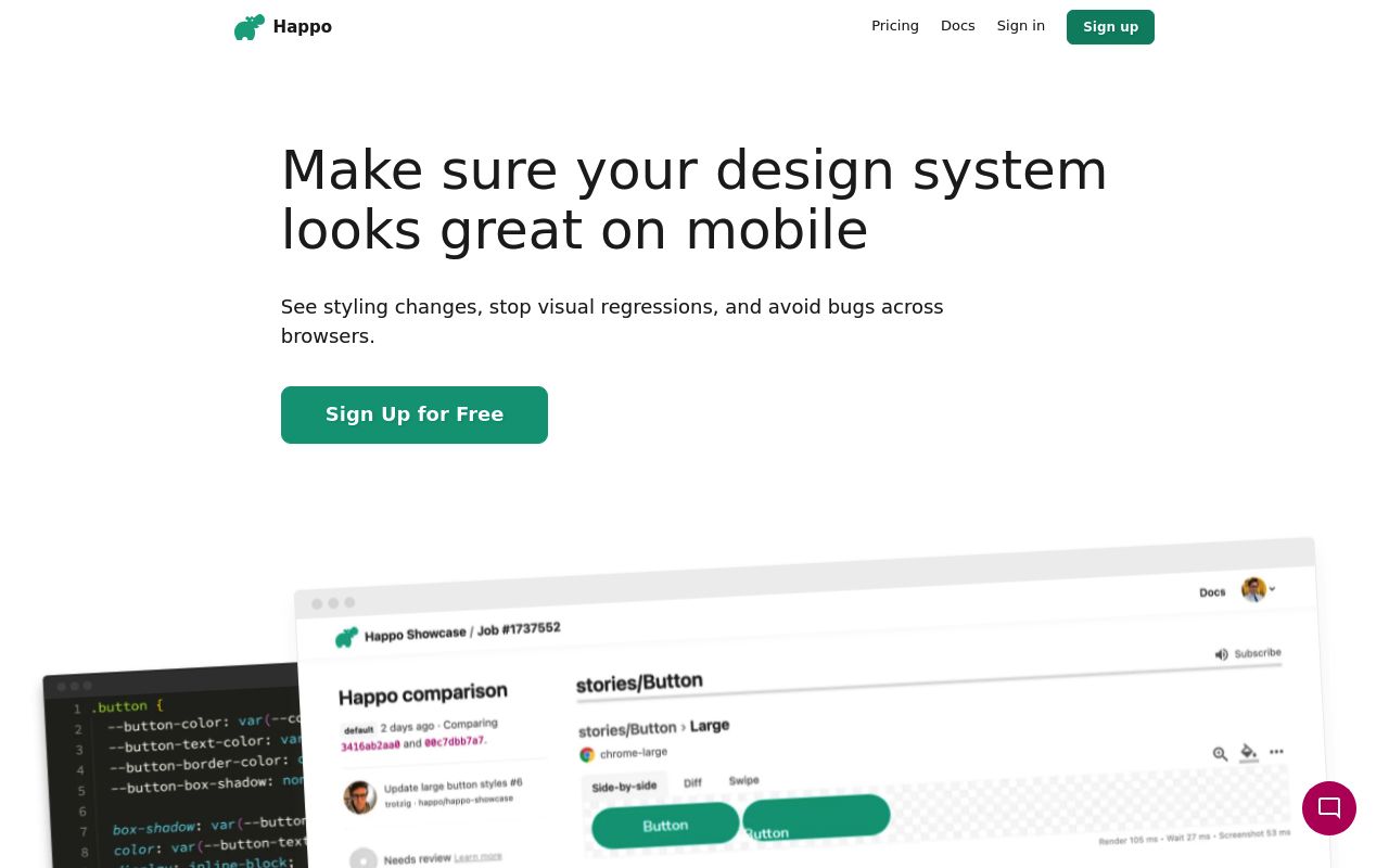 Image of Happo.io: Visual Testing for Frontend Developers