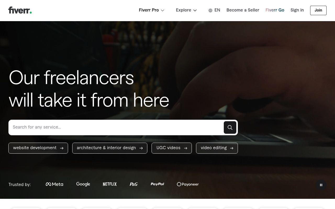 Image of Fiverr - Freelance Services Marketplace for Businesses
