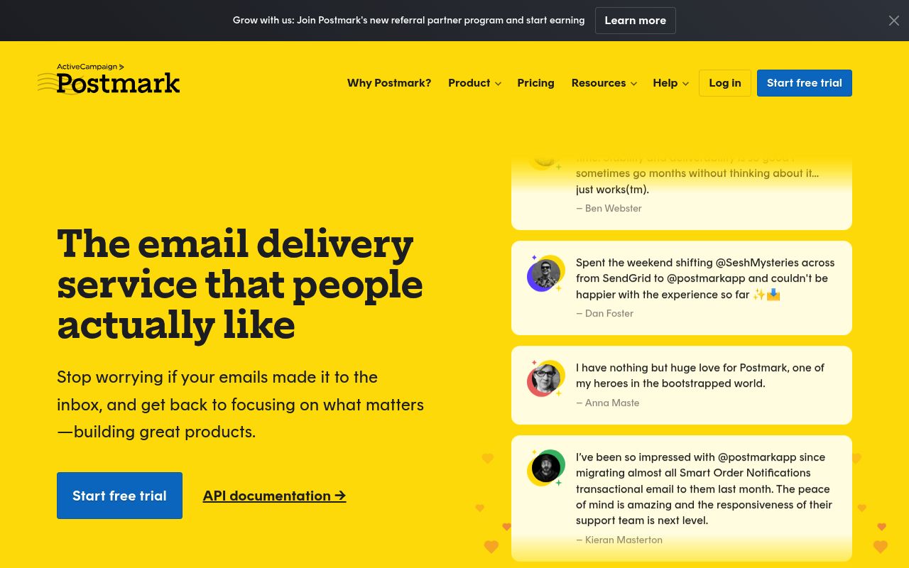 Image of Postmark: Transactional Email Service with Exceptional Delivery