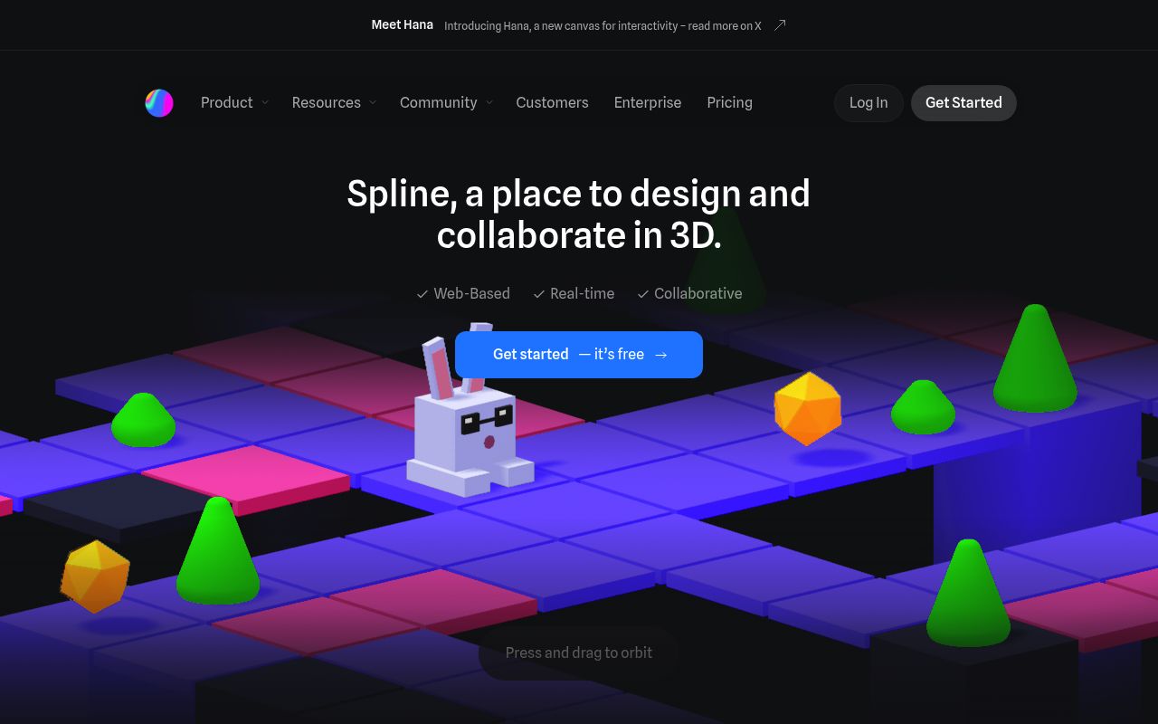 Image of Spline - 3D design for the web