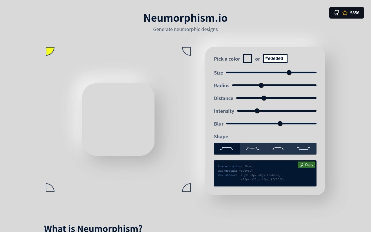 Image of Neumorphism.io