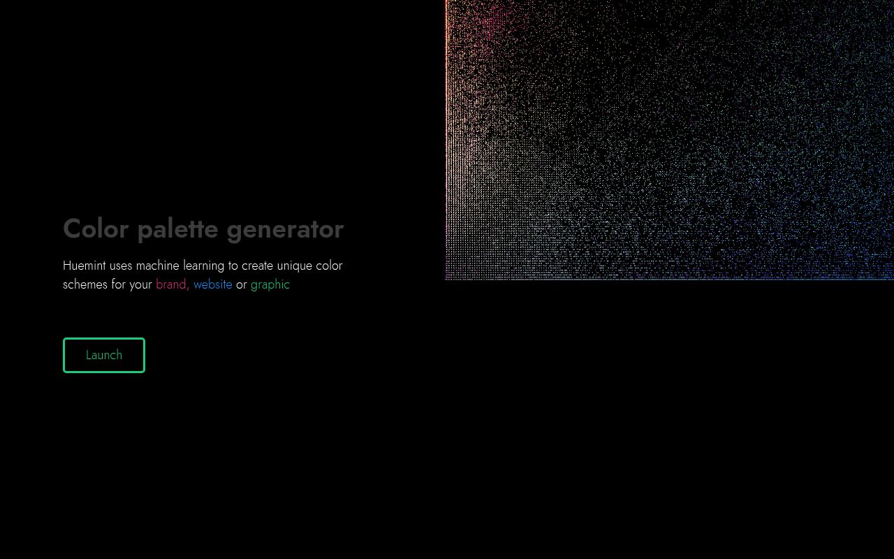 Image of Huemint - AI color palette generator