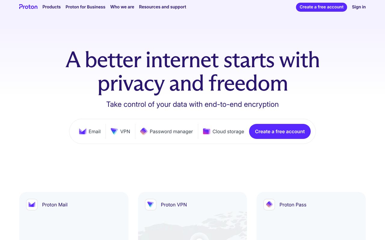 Image of Proton: Privacy by default