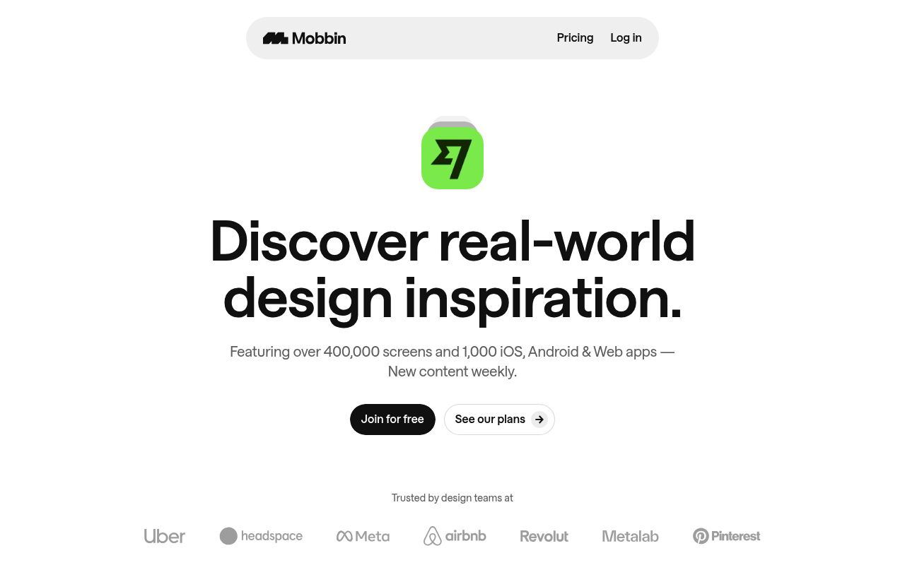 Image of Mobbin - Latest Mobile Design Patterns